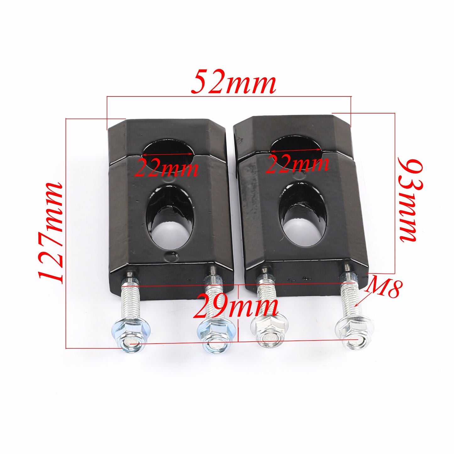 22mm 7/8 Handlebar Grips Risers Throttle For Pit Dirt Bike KLX110 CRF50 TTR110