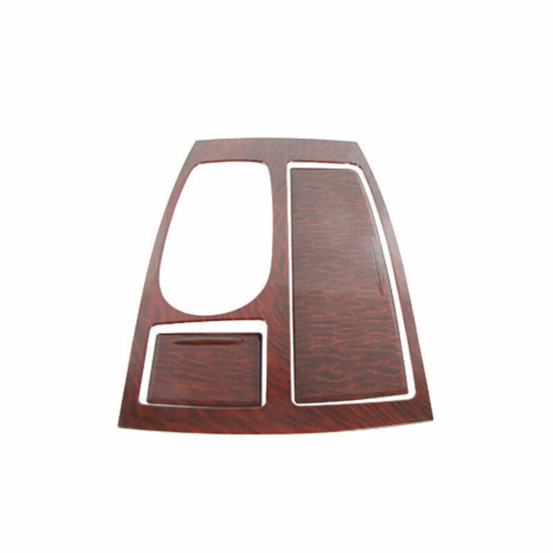 Console Gear Shift Frame Cover Trim for Nissan Armada Y62 17-20 Red Wood Grain