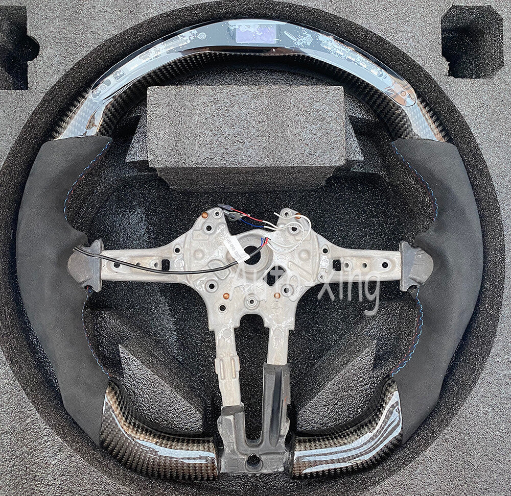 LED/LCD Carbon Fiber Alcantara Steering Wheel for BMW M1 M2 M3 M4 M5 M6 F80 F87