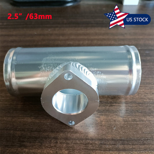 2.5 / 63mm Aluminum Turbo BOV Blow Off Valve Pipe Adapter Flange for Type RS FV
