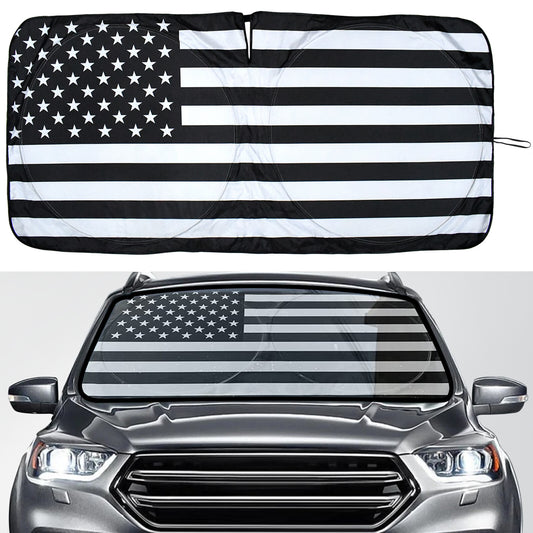 US Flag Car Windshield Sun Shade Reflective UV Shield Cover for Nissan Accessory