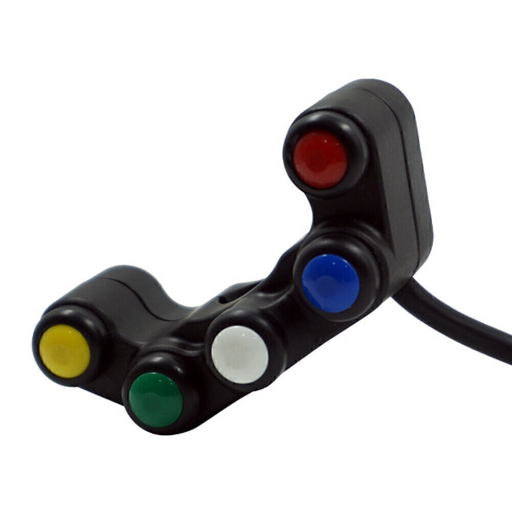 7/8 22mm Universal Handlebar Switch 5 button Array Motorcycle Switches Plastic