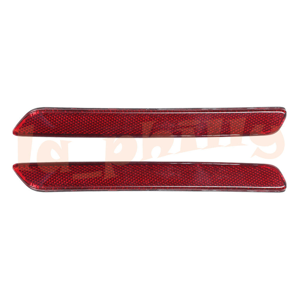2pcs Fit for Cadillac 2018 2019 XTS-Bumper Trim-Reflector Left+Right Red