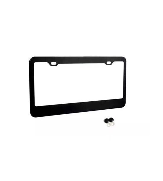 Car license plate frame cover cap rear trunk matte black for Chrysler