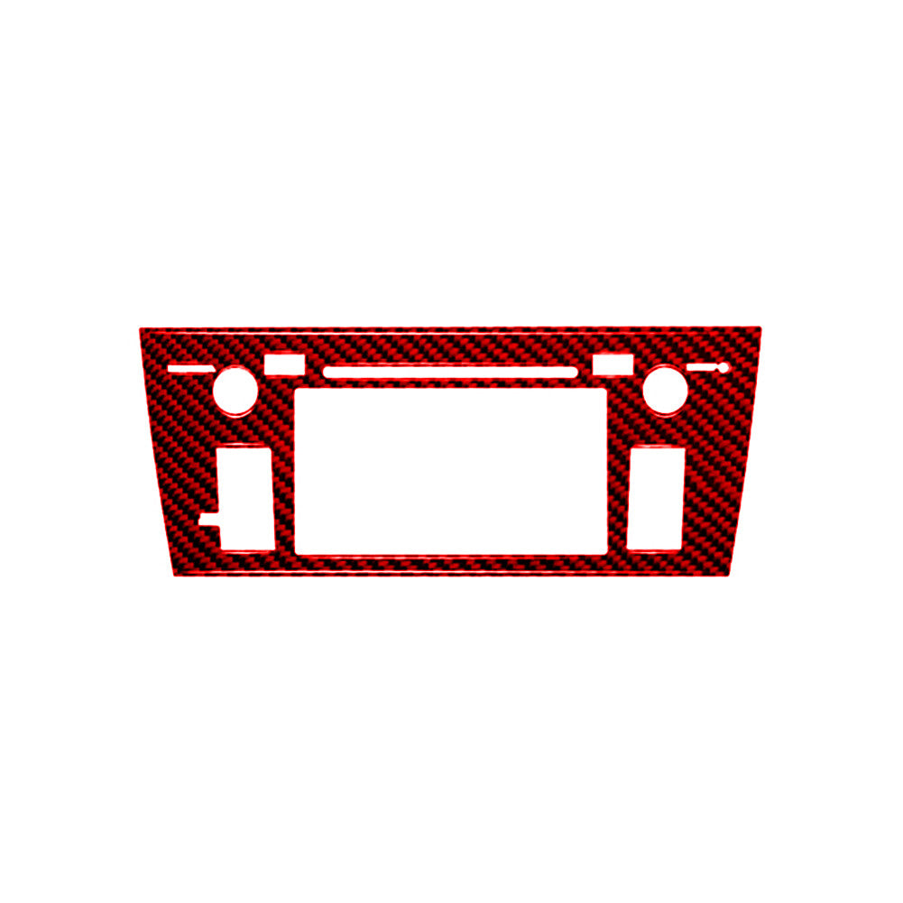 Red Carbon Fiber Navigation Cover Trim for Subaru Outback Legacy 2015-2017 TypeA