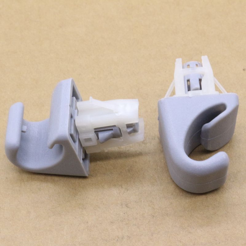 2. Gray sunshade clips for Toyota for Camry , for Corolla , Highlander, RAV4, and Prius (left and right sides)