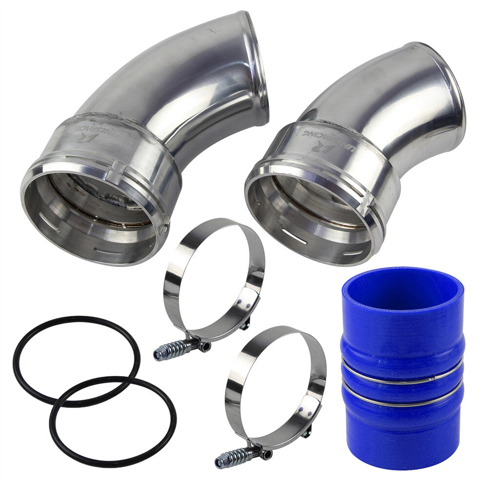 Cold-Side Intercooler Pipe Boot Kit For 06-10 for Chevy for GMC Duramax 6.6L Blue