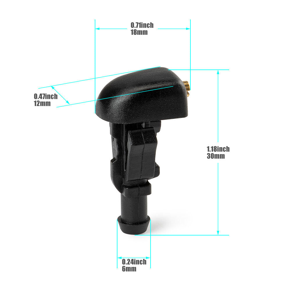 2X Windshield Wiper Washer Spray Jet Nozzle for Ford F150 2004 2005 2006-2014