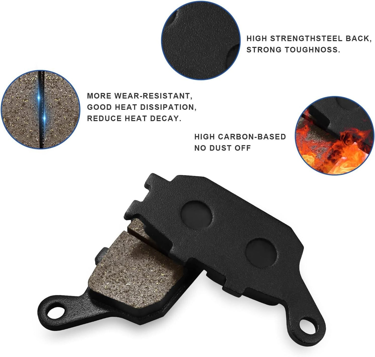 Front and Rear Brake Pads for Honda VTR1000F Superhawk 1000 1998-2005 VTR1000