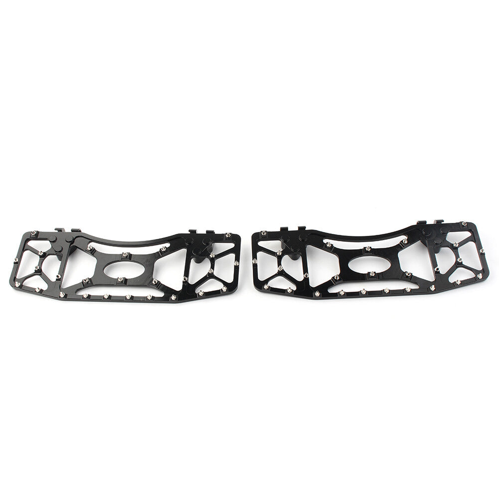 Black Wide Foot Pegs Floorboard Floor Board For Touring Electra Road Glide Dyna