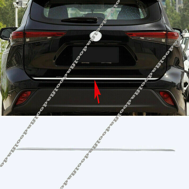 for Toyota Highlander 2020-23 STAINLESS REAR TRUNK TAIL GATE DOOR LID COVER TRIM