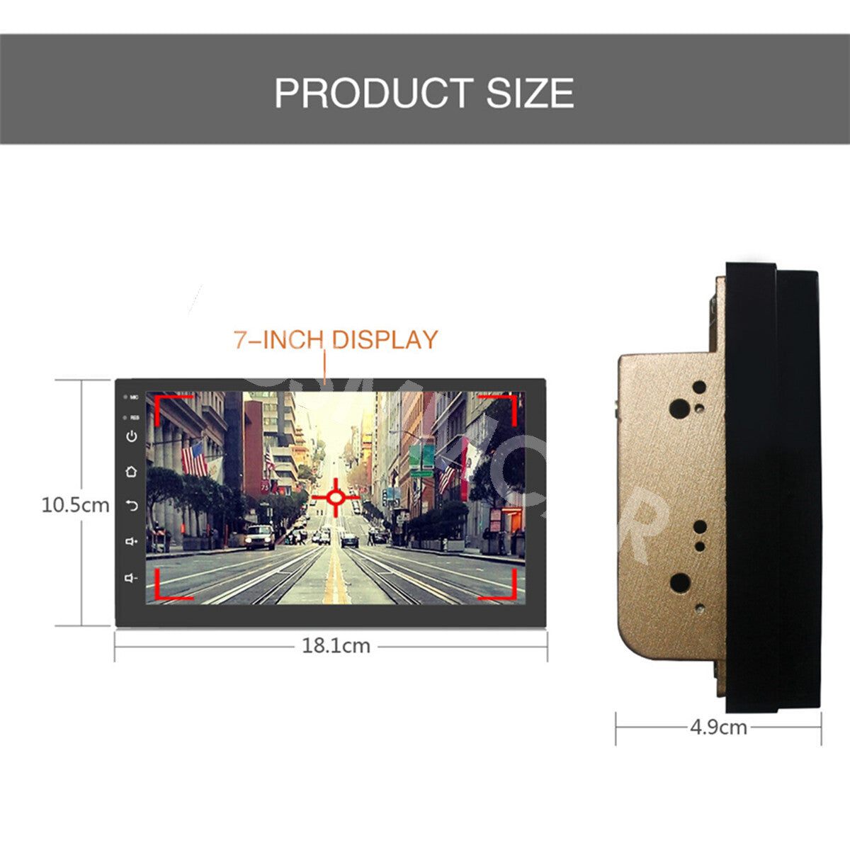 HD Car Stereo Radio Music Player Bluetooth WiFi Mirror Link FM DVR Video Player