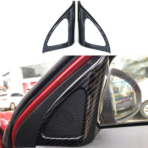 A Post Speaker Frame Cover Trim Carbon Fiber Style 2P for Kia K3 Forte 2019-2021