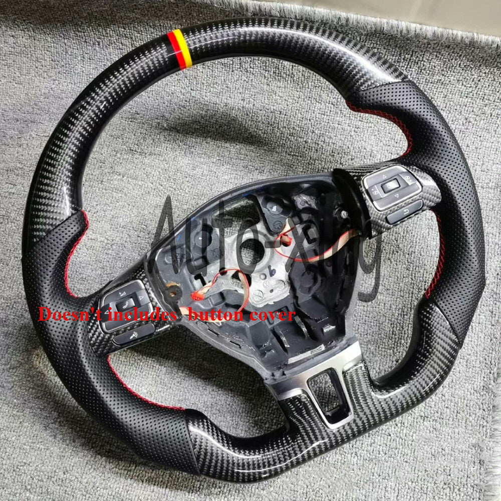 Sport Real Carbon Fiber Custom Steering Wheel for VW for VW T5.1 for Golf 5 Mk5 GTI R32