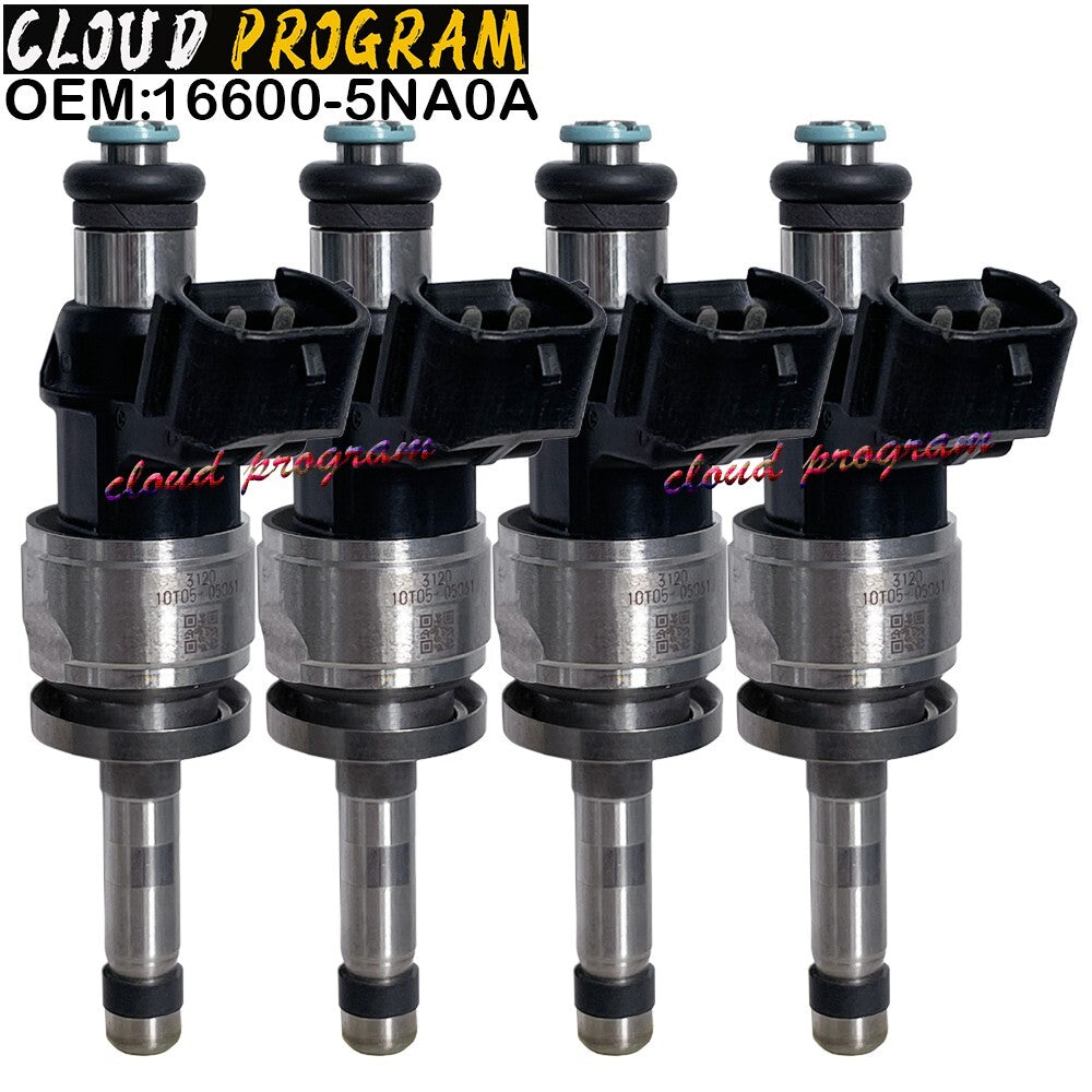 4PCS Fuel Injector 16600-5NA0A for 2018-2023 INissan nfiniti QX50 Altima 2.0L