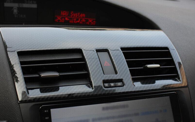 Car for Mazda 3 2011-2015 Carbon Fiber ABS Central Console Air Outlet Vent Trim