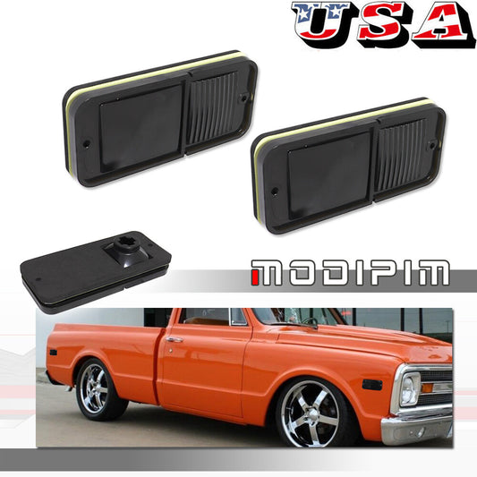 Standard bumper smoke F/R side marker turn signals applicable to 1968-1972 for Chevrolet for GMC trucks.