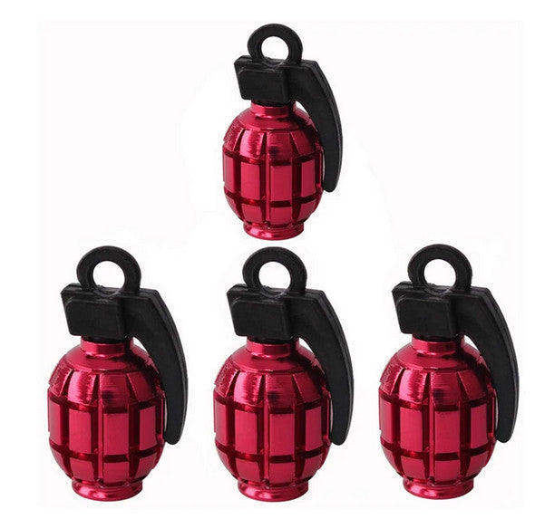 4-piece car tire valve cover rod air dust cover dustproof white crown for Mitsubishi