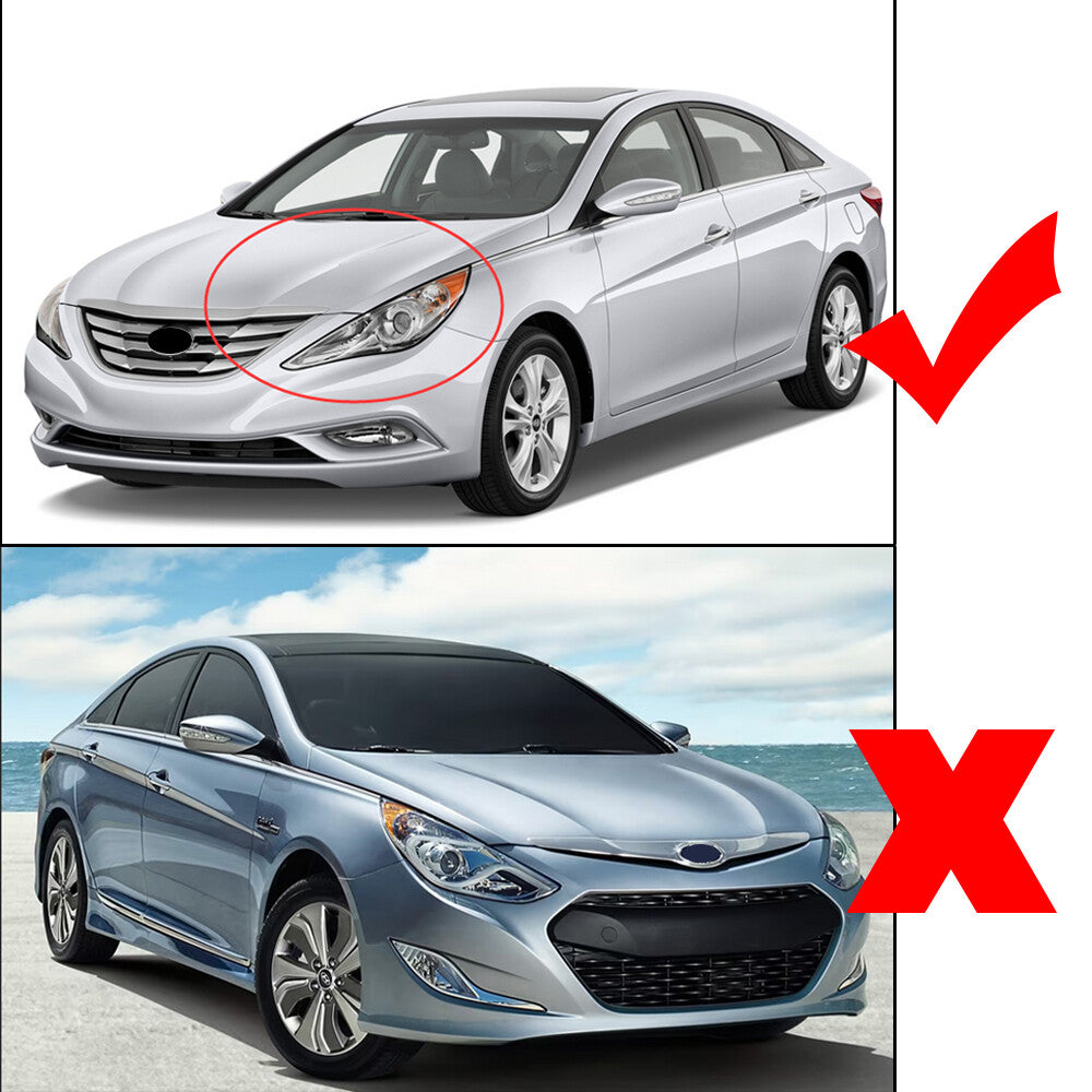 Transparent headlight lens cover for Hyundai Sonata (2011-2014)