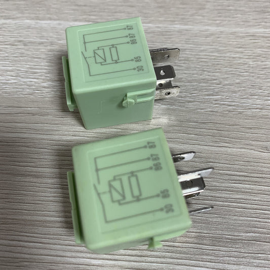 2Pcs Tyco for BMW Multipurpose Relay Green 5Pins for BMW 61368373700 V23134-K59-X31