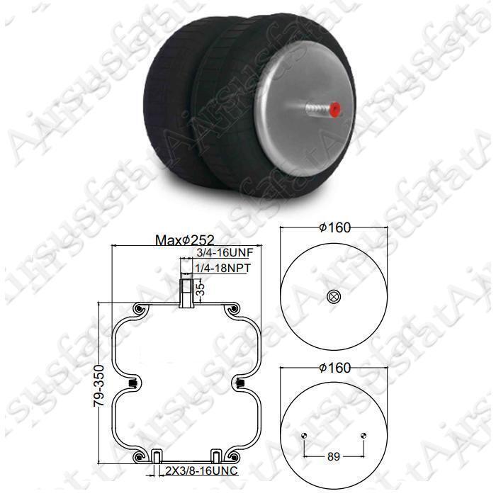 Fit for Contitech Firestone Air Suspension Spring Bag Assembly 2B9-218