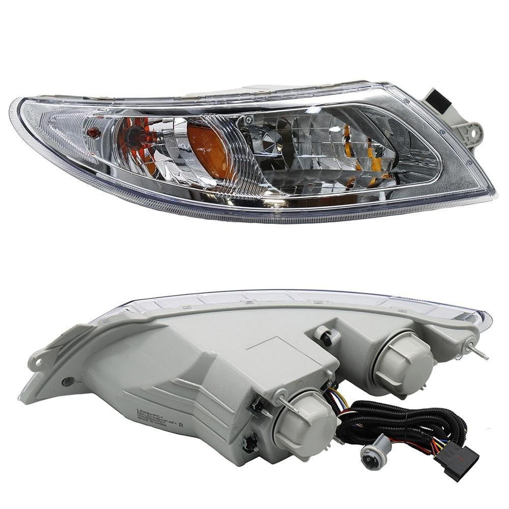 A Pair Headlight Assembly White for 2002-2018 Int'l Durastar 4200/4300/4400/4900