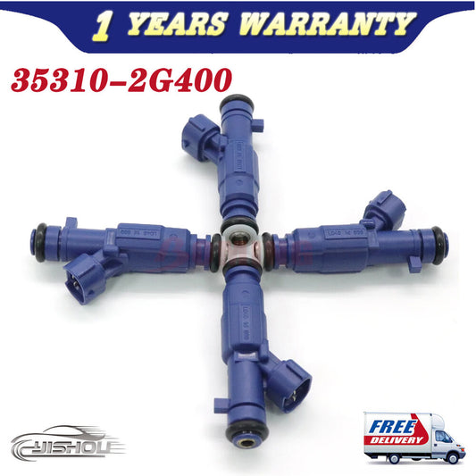 For 2008-2013 for Hyundai Sonata for Kia Forte Sportage 4PCS Fuel Injector 35310-2G400