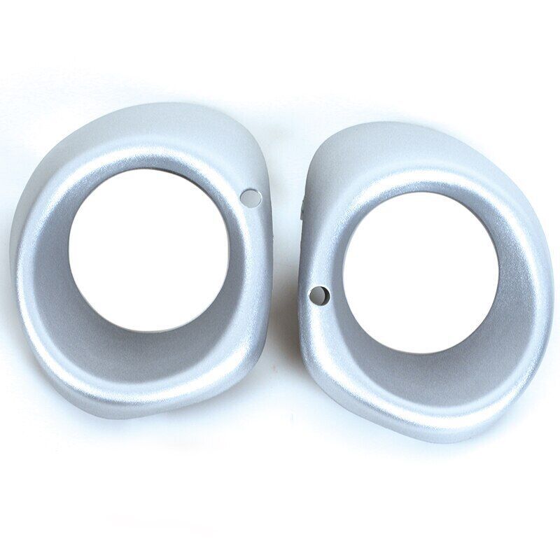 2X Silver Front Bumper Fog Light Lamp Cover for Mitsubishi Outlander 2013-2015