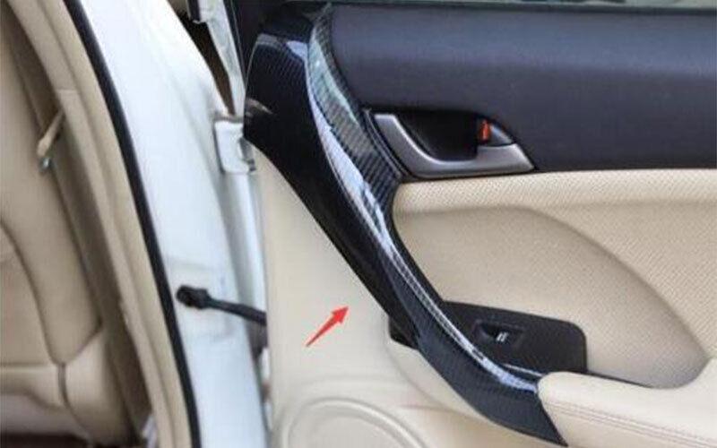 CAR for Acura TSX 09-14 Carbon Fiber Central Console Decoration Trim Cover 19pcs