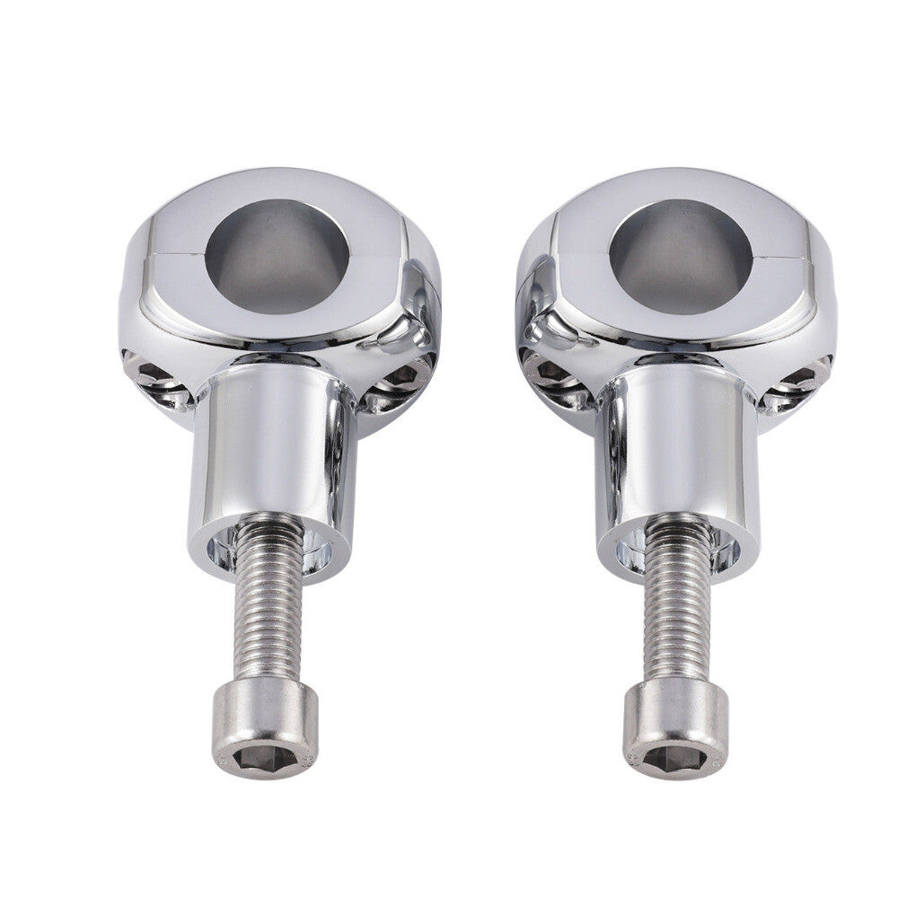 for Harley Dyna 1Inch Motorcycle Handlebar Risers Clamps Chrome Handle Bar Mount