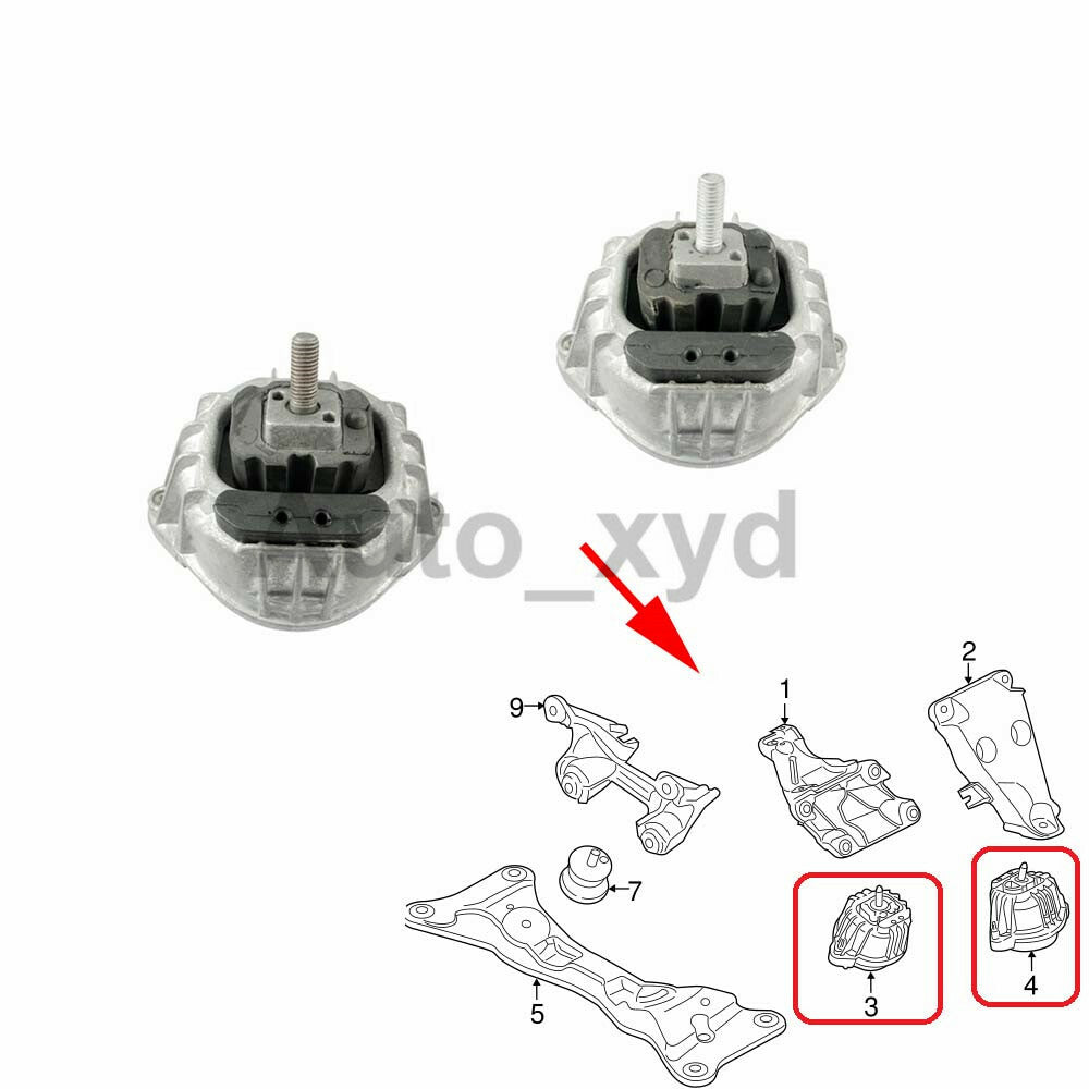 2PCS Engine Mount 22116768852 22116768853 for BMW X1 2013-2015 2.0L 2014 XYD