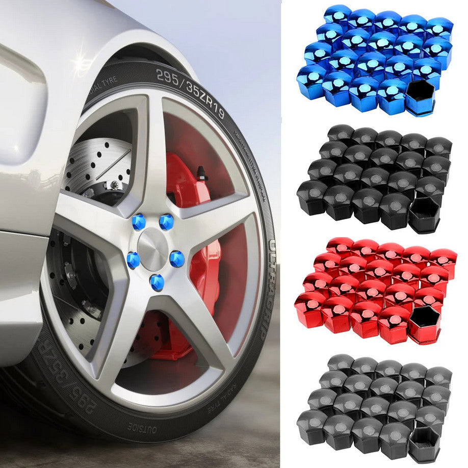 Metal stickers, badges, and decals for Audi Q2 car side fenders, red, 2 pieces