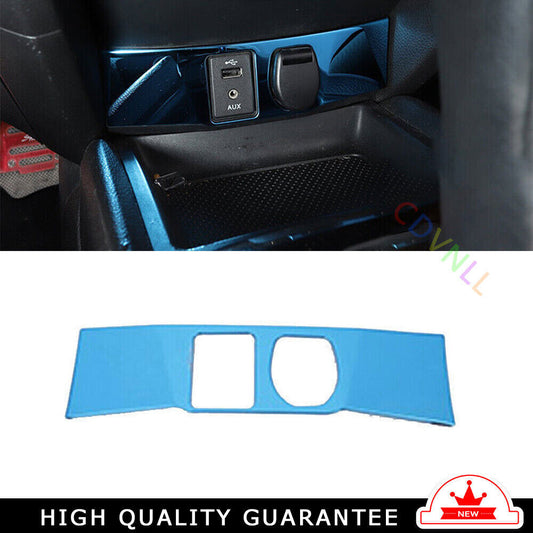 Blue Titanium Console Cigarette Lighter Storage Box for Nissan Rogue Sport 17-21