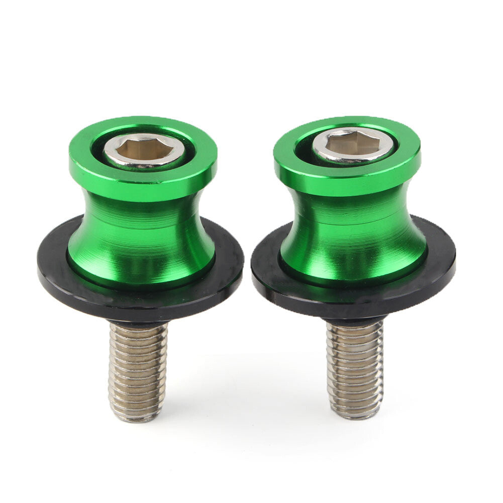 CNC Schwingenspulen Slider Stand Schrauben 10MM f¨¹r for KAWASAKI ZX6R 1998-2011 Gr¨¹n