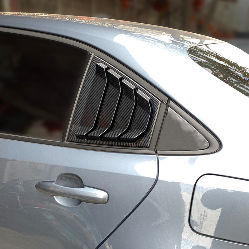 for Toyota for Corolla Sedan 2019-2022 Carbon Side Window Louver Shutter Cover Trim
