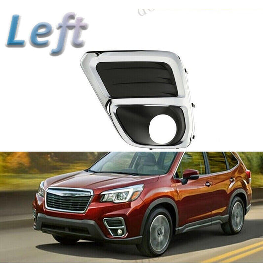 Left Front Bumper Fog Light Trim Cover Bezel Fit for Subaru Forester 2019-2021