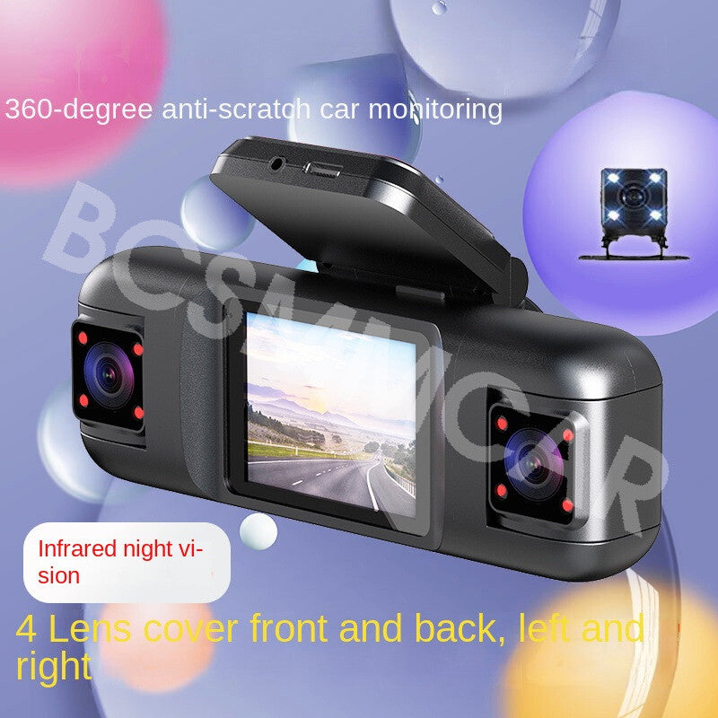 Front Left Right Rear 4 Lens HD Driving Recorder Camera Dash Cam Loop Recording
