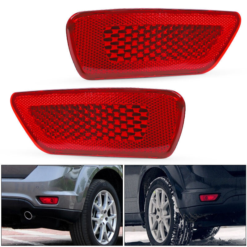 2x Rear Bumper Reflector Light Left Right Side for Jeep Compass for Dodge Journey