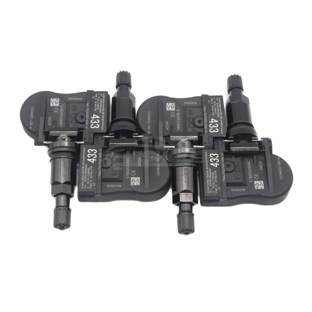 4PCS New Tire Pressure Sensor TPMS for Tesla Model 3 S X 433MHz 103460200A