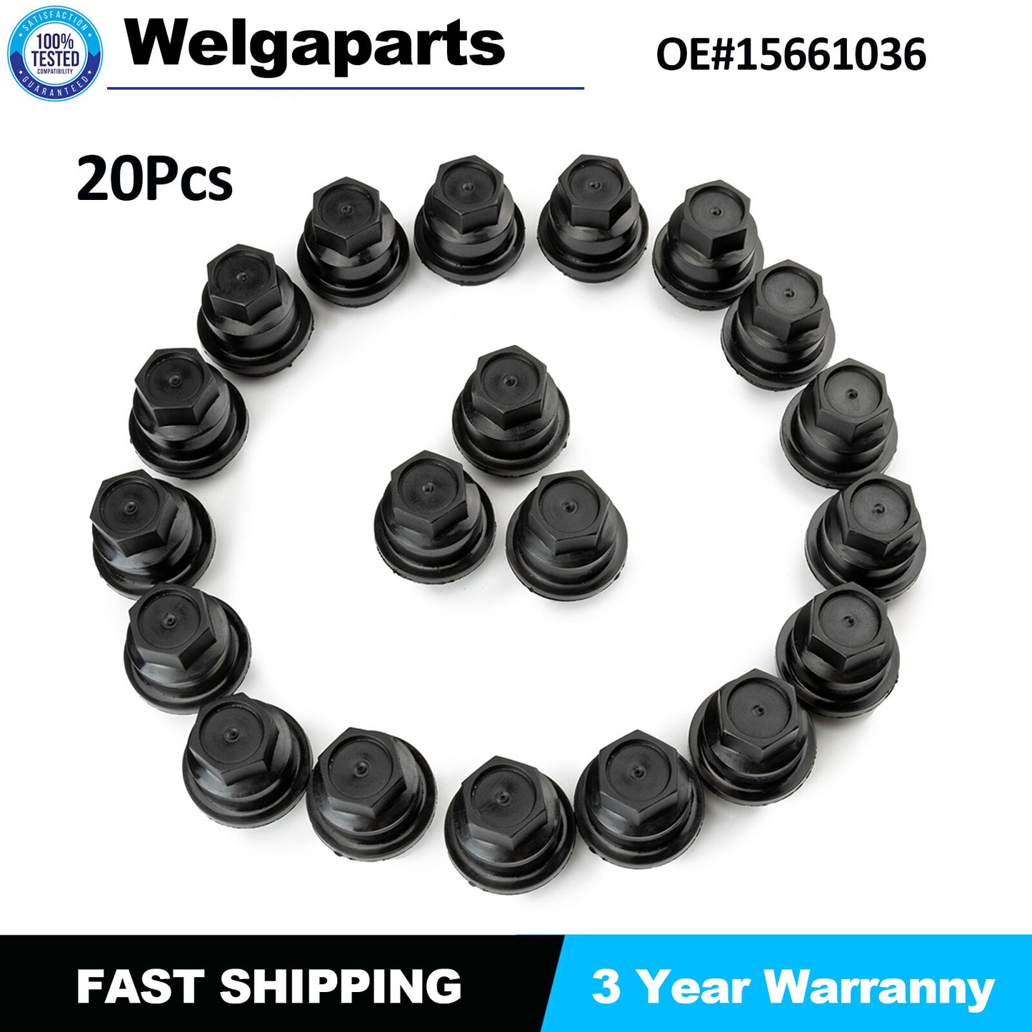 20Pcs Wheel Center Screw Lug Nut Cover Cap for Chevrolet S10 Blazer for GMC for Cadillac