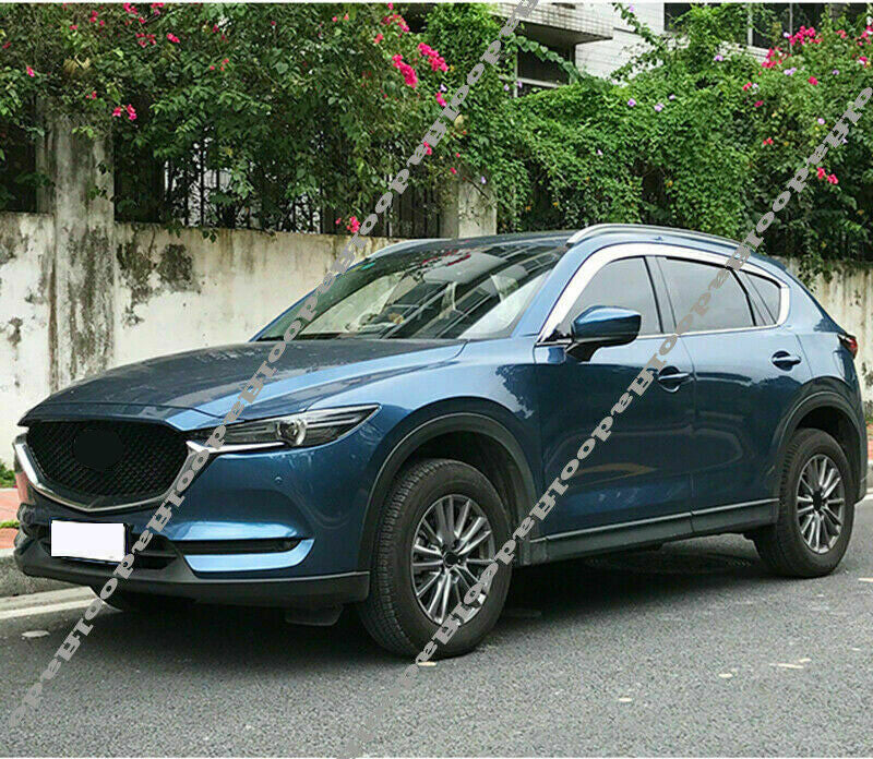 6Pcs for Mazda CX-5 2017-2021 Chrome Window Visor Vent Shade Sun Rain Guard Trim