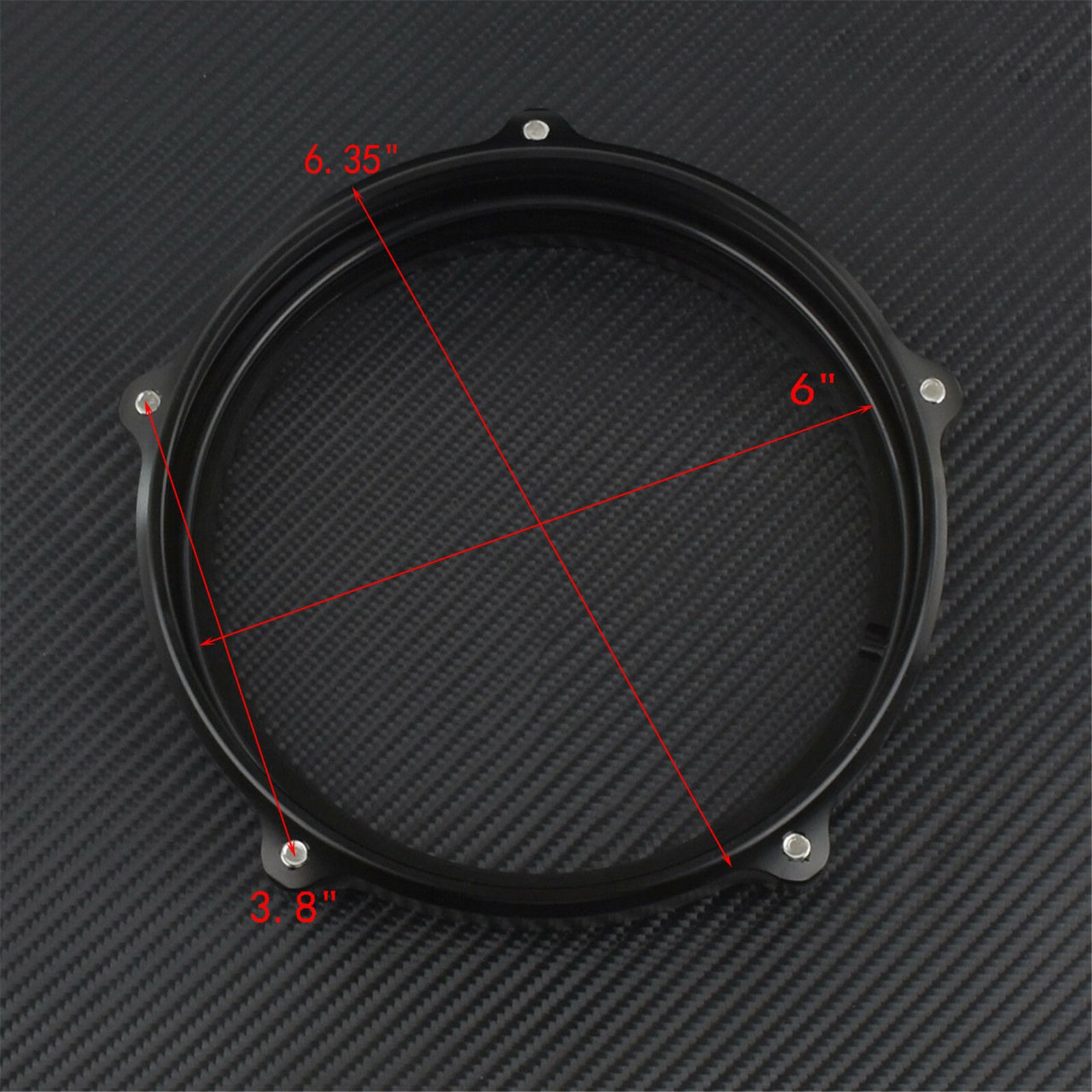 5.75 Headlight Trim Ring Lamp Bezel Fit For Sportster XL 883 1200 Dyna Softail