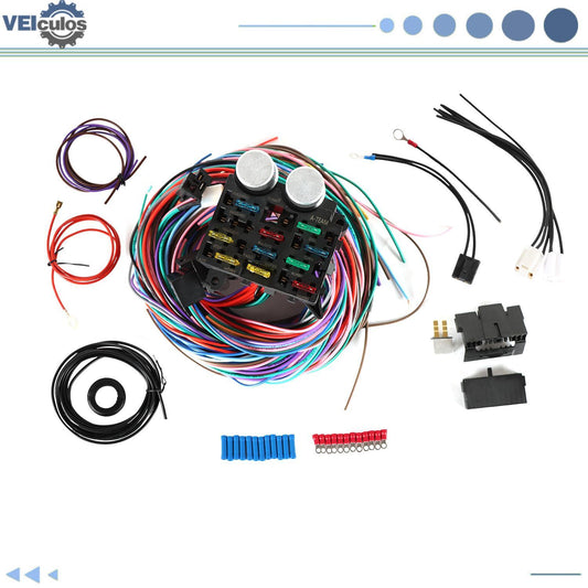 Universal Extra Long Wires 21 Circuit Wiring Harness for Chevy for Ford for Jeep for Ford
