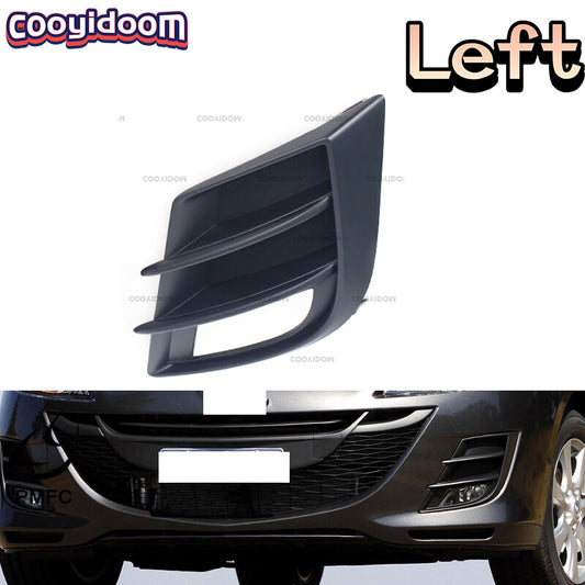 The left front bumper fog light cover is suitable for Mazda 3 BL BK models from 2009 to 2013.
