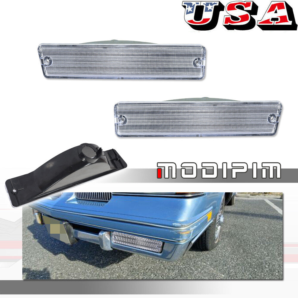 A pair of clear front marker light lenses for 1981-88 Cutlass - Parking Turn Signal
