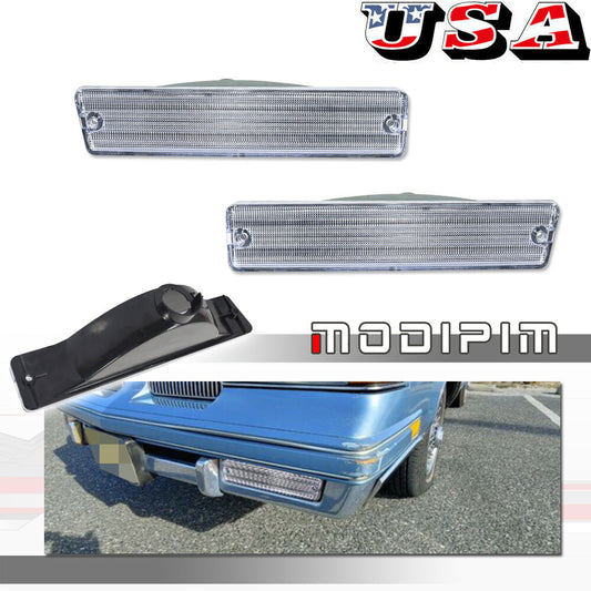 A pair of clear front marker light lenses for 1981-88 Cutlass - Parking Turn Signal