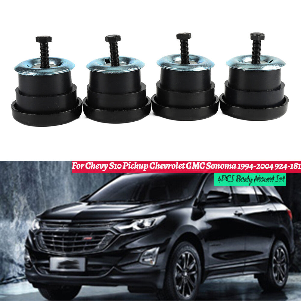 4-piece pack for 1994-2004 for Chevrolet S10 1994-2004 for GMC Sonom body mount 924-181