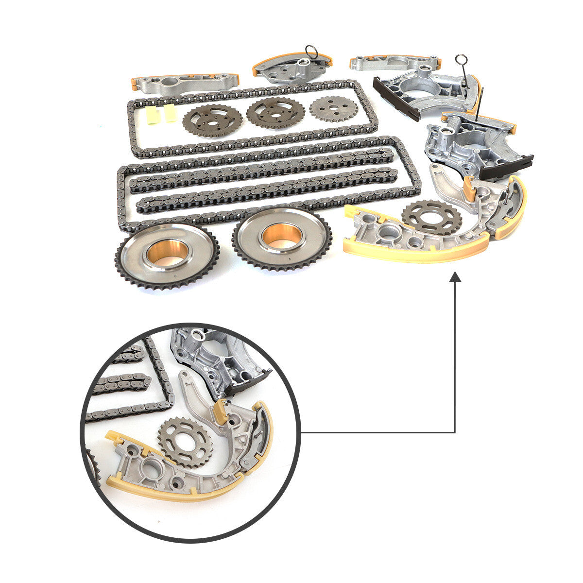 US Timing Chain Guides Kit for VW Touareg for Audi S5 S8 Q7 for A8 4.2 5.2 FSI BAR BSM