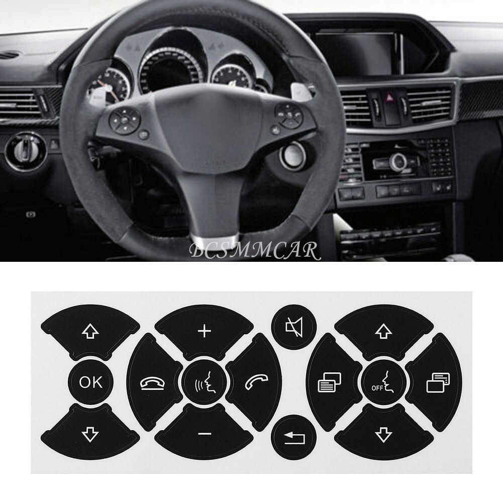 Car Button Sticker For Steering Wheel Repair Fit for Mercedes for Benz C180 2013