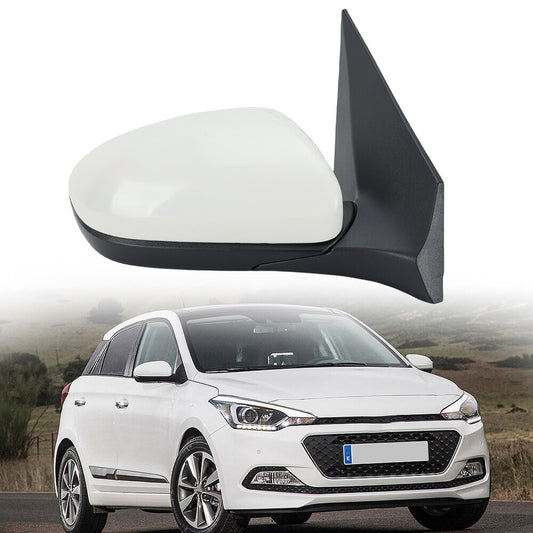 F¨¹r for Hyundai I20 MK2 GB IB 2015-2020 Au?enspiegel R¨¹ckspiegel Rechts Wei? 3 Draht
